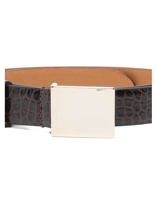 Alysi White Leather Belt