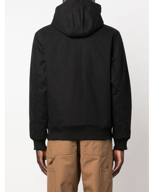 Carhartt Black Canvas Hooded Jacket for men