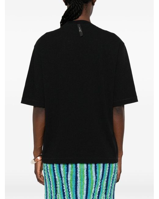 Jacquemus Black Logo Cotton T-Shirt
