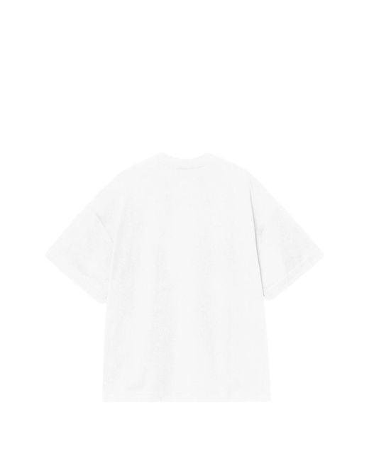 Carhartt White Logo T-Shirt for men