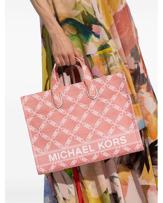 MICHAEL Michael Kors Pink Gigi Cotton Tote Bag