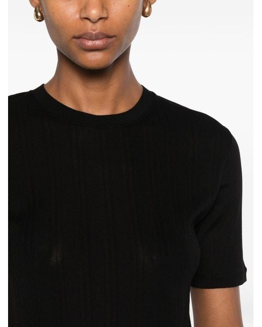 The Row Black Etina Top