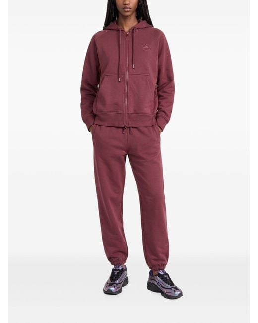 Adidas By Stella McCartney Red Cotton Blend Hoodie