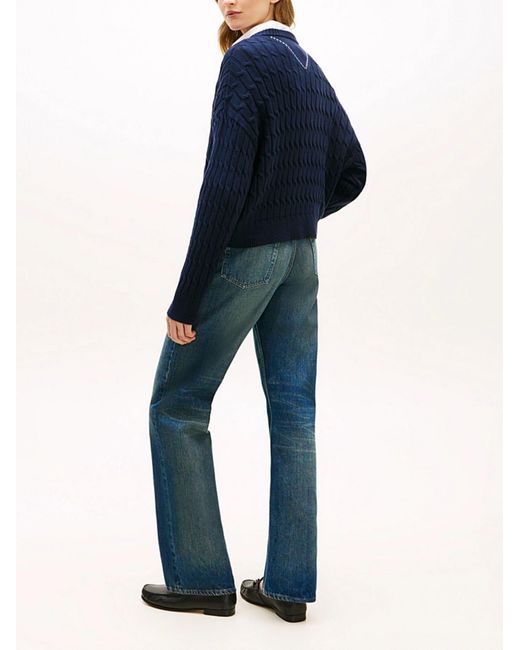 Tommy Hilfiger Blue Relaxed Fit Pullover
