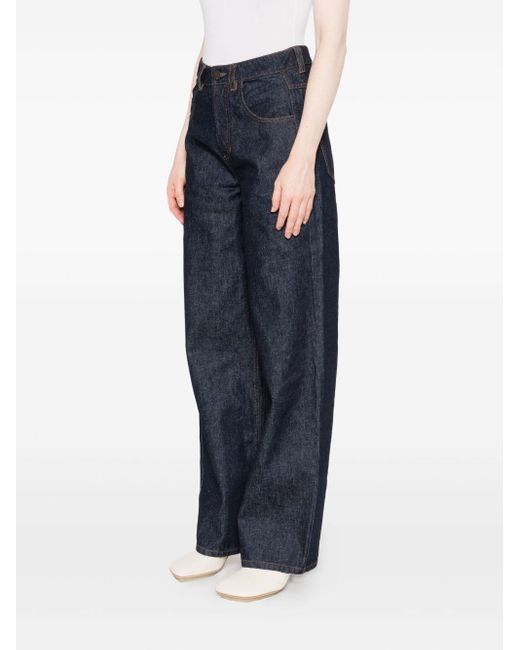 Uma Wang Blue 'Phyllis' Denim Pant