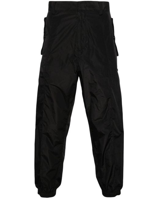 Emporio Armani Black Nylon Trousers for men