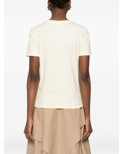 Maison Kitsuné White Fox Head Cotton T-Shirt