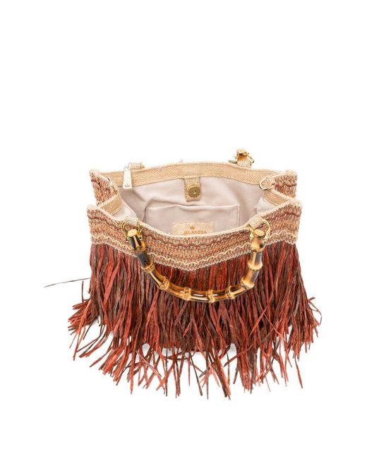 La Milanesa Brown Calla Medium Handbag
