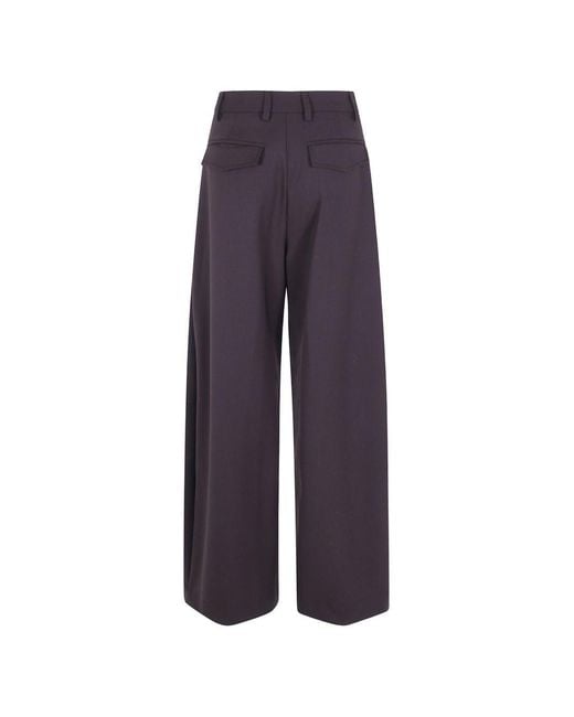 THE LATEST Purple Billie Wool Blend Trousers