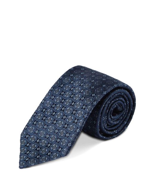 Brunello Cucinelli Blue Silk Tie for men
