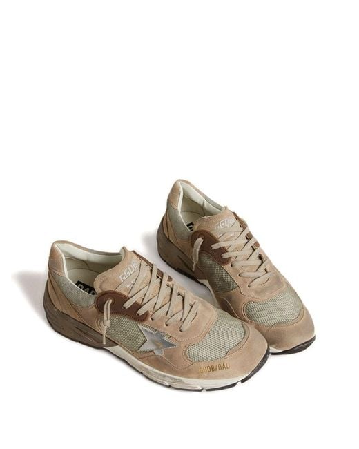 Golden Goose Deluxe Brand Brown Running Dog Leather Sneakers for men