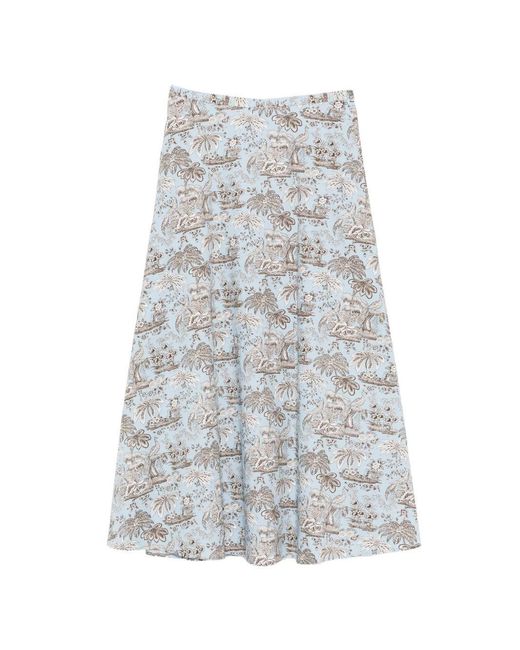 Staud White Axel Skirt