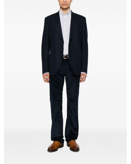 Etro White Striped Cotton Shirt for men