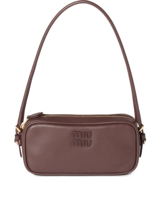 Miu Miu Brown Leather Mini Bag