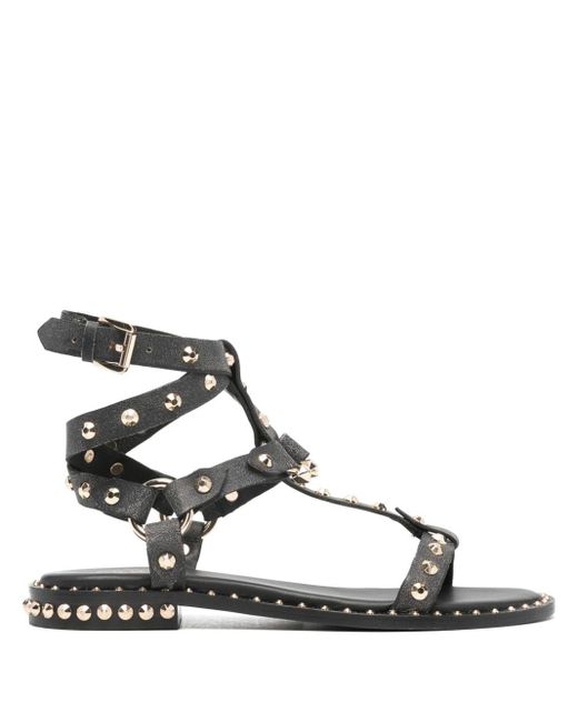 Ash Natural Pulp Studded Leather Sandals