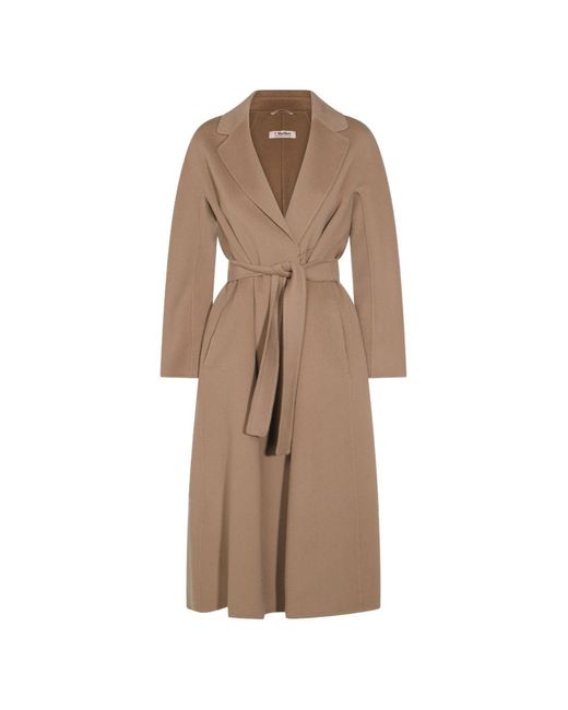 Max Mara Natural Wool Long Coat