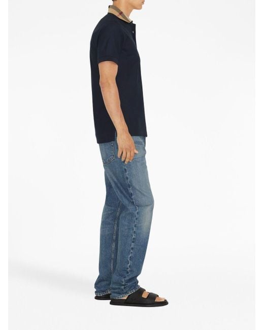 Burberry Blue Cody Polo Shirt for men