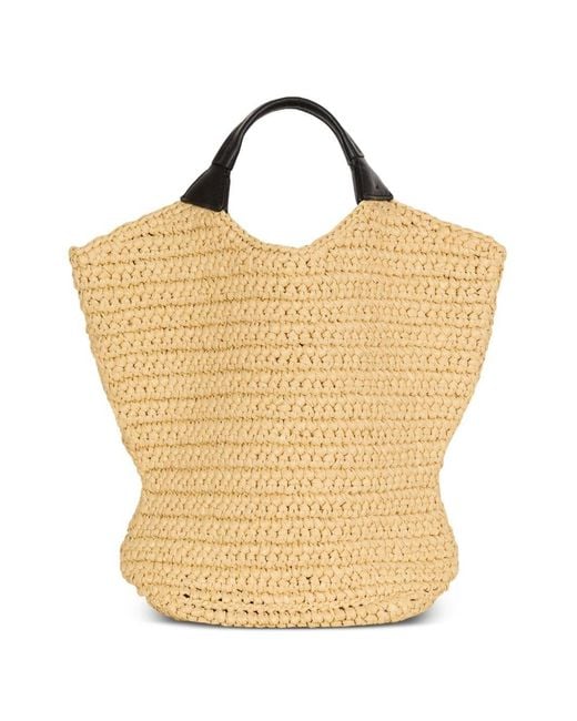 Balmain Metallic Crochet Mini Cabas Bag