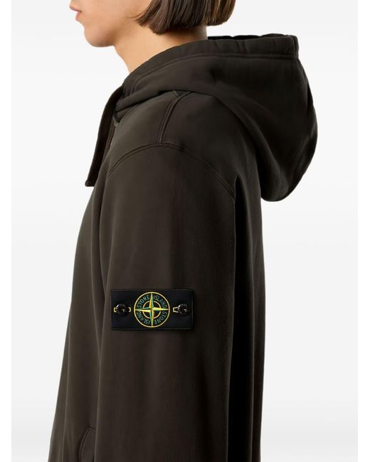 Stone Island Black Cotton Crewneck Sweatshirt for men