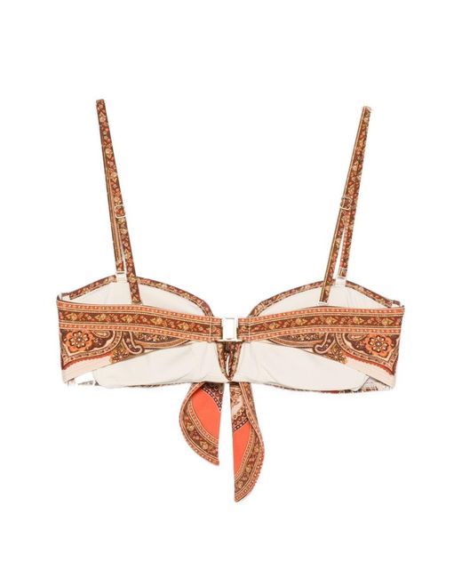 Zimmermann Brown Mahon Bikini Top