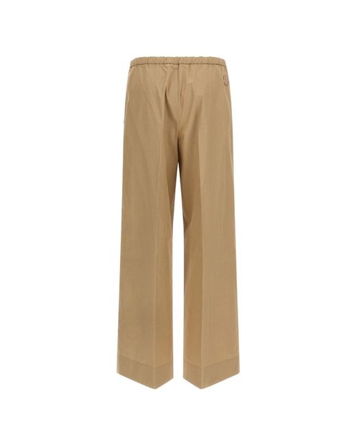 Moncler Natural Cotton Trousers