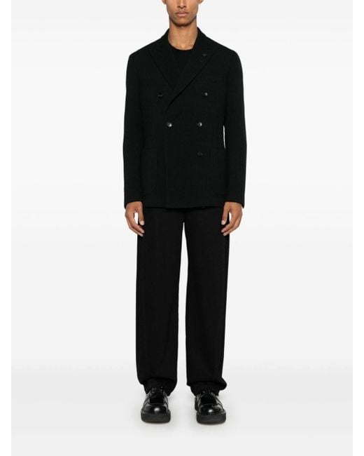 Lardini Black Wool Jacket for men