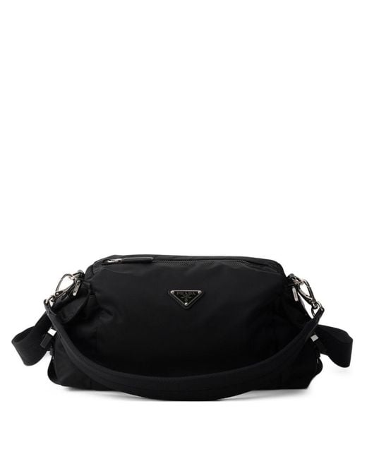 Prada Black Explore Re-Nylon And Leather Shoulder Bag for men