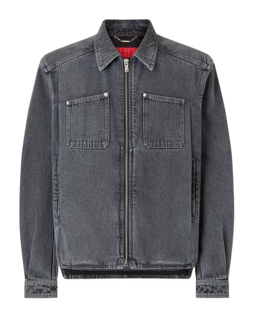 Ferrari Gray Cotton Denim Jacket for men