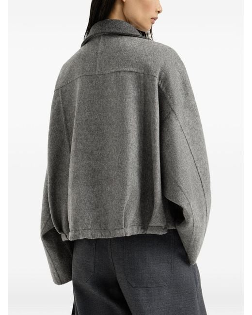 Brunello Cucinelli Gray Wool Jacket