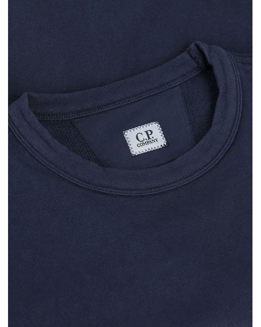C P Company Blue Cotton Sweatshirt for men