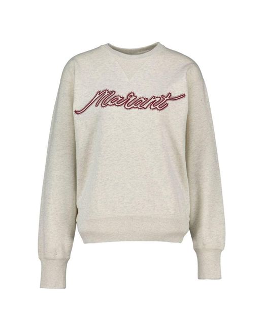 Isabel Marant White Rise Cotton Sweatshirt