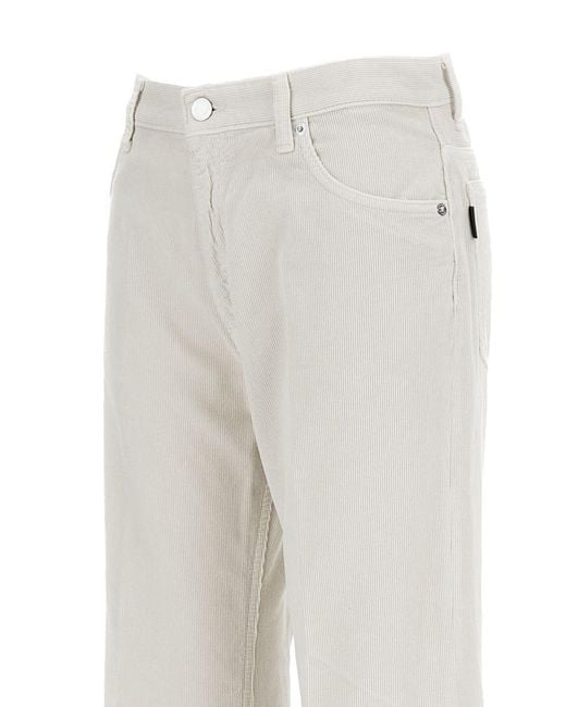 Haikure White Clara Velvet Trousers