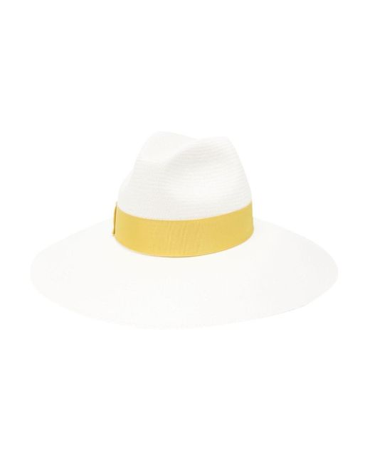 Borsalino Yellow Sophie Straw Panama Hat