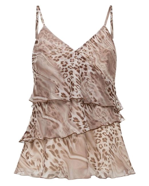 Blugirl Blumarine Multicolor Chiffon Top