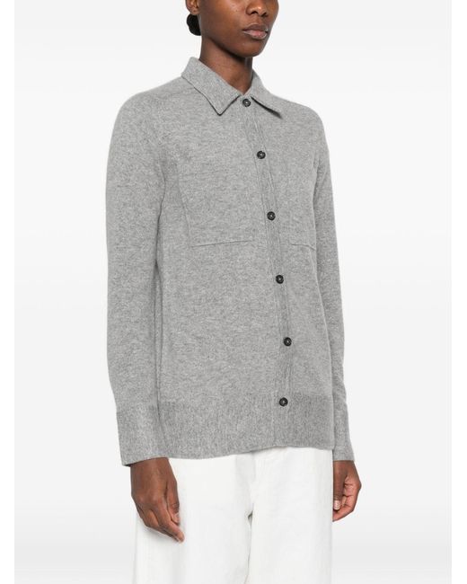 Totême Gray Cashmere Shirt