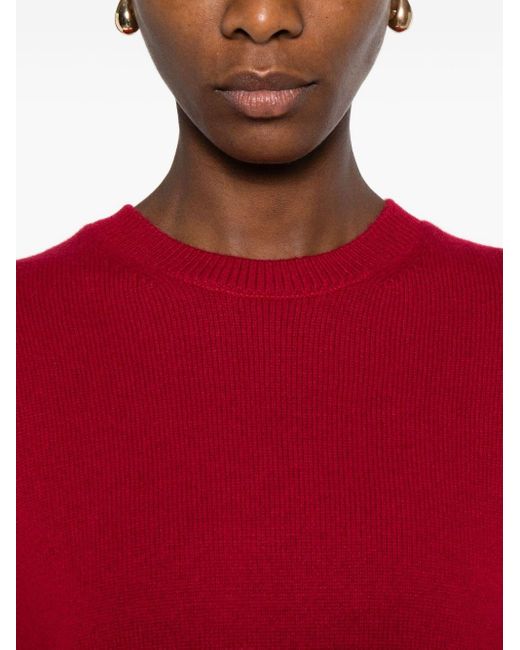 DUNST Red Wool Crewneck Sweater