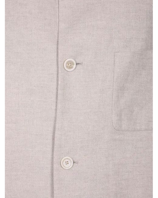 Lardini Gray Shirt With Pocket for men