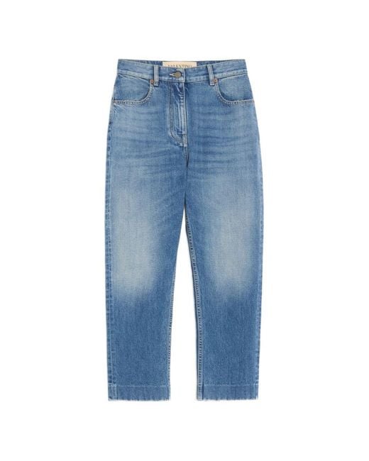 Valentino Blue Denim Cotton Jeans