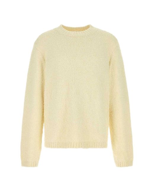 Séfr White Odilon Crew Neck Sweater for men