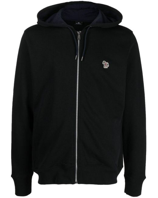 PS by Paul Smith Black Sweatshirt With Zebra Patch for men