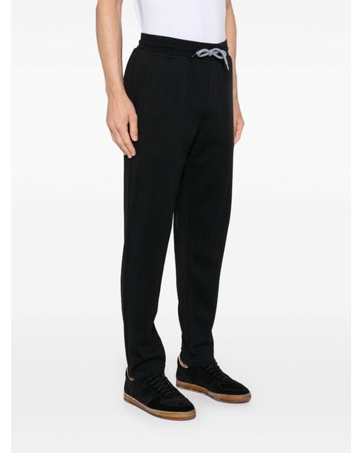 Brunello Cucinelli Black Cotton Trousers for men