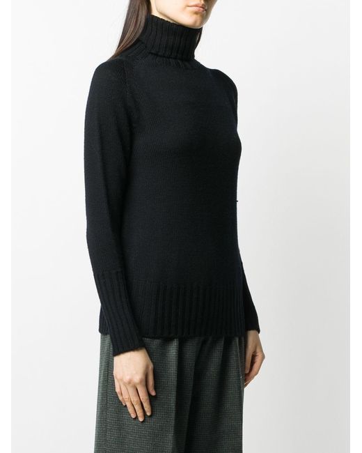 Drumohr Black High Neck Sweater