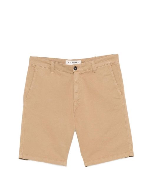Roy Rogers White College Bermuda for men