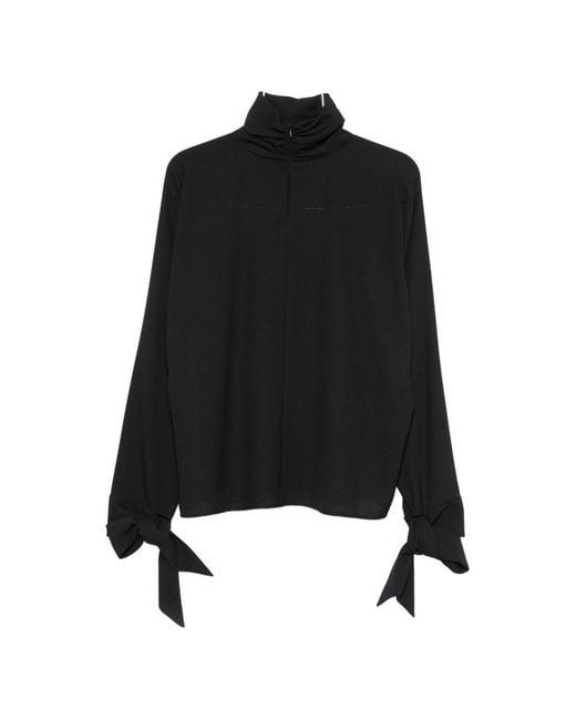 Emporio Armani Black Crepe Blouse