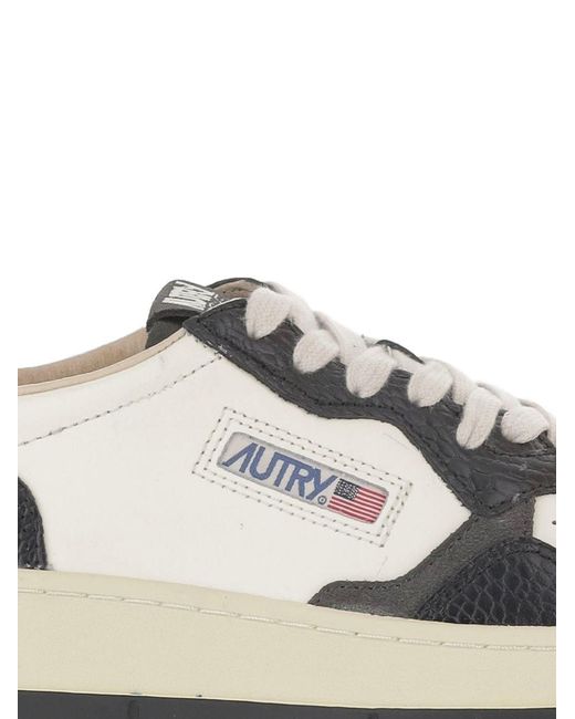 Autry White Medialist Low Sneakers