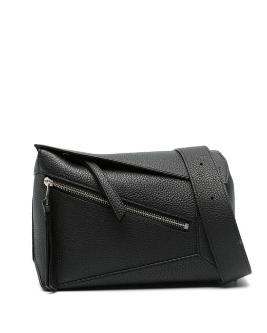 Loewe Black Puzzle Edge Small Leather Bumbag for men