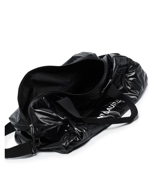 Saint Laurent Black Duffle Nuxx Nylon Travel Bag for men