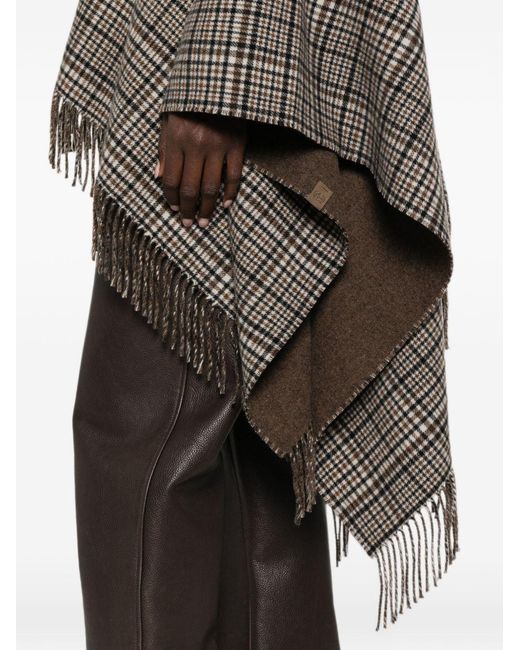 Brunello Cucinelli Gray Cashmere Poncho