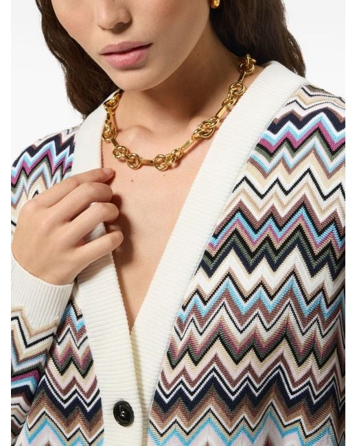 Missoni White Wool Blend Cardigan