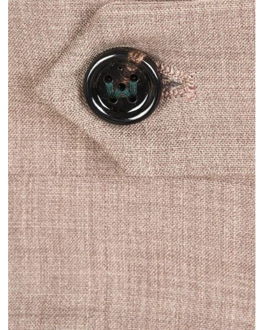 Berwich Natural Trousers With Pinces for men